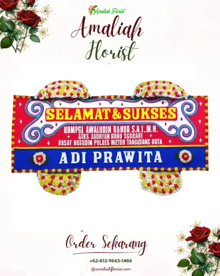 Papan Bunga Ucapan Selamat Dumoga